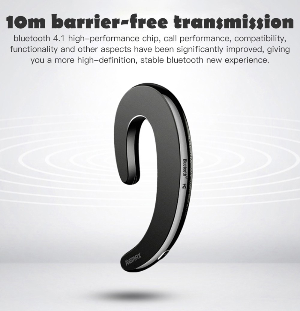 Remax RB-T20 Unilateral Bluetooth 4.1 Earphone Long Battery Life With Mic