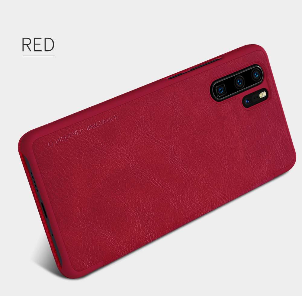 NILLKIN Protective Leather Phone Case For HUAWEI P30 Pro Smartphone - Red