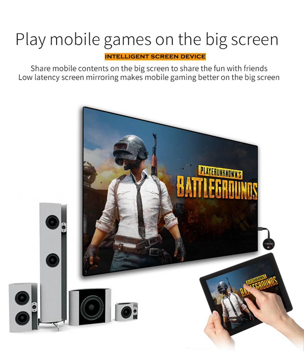 MiraScreen G7 Plus Wireless Display Receiver Plug & Play 2.4G+5G WIFI 4K support Android/ IOS/ MAC/ Windows