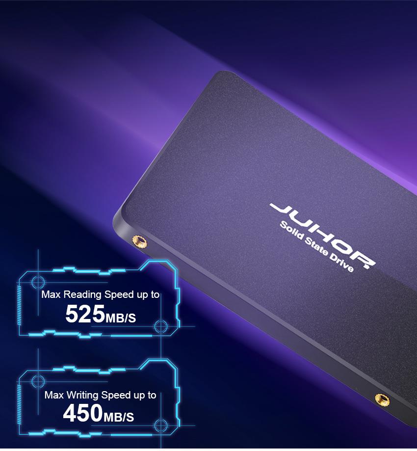 Juhor Z600 Internal SSD 960GB SATA3 2.5 Inch Max Speed 525 MB/s Solid State Drive - Black