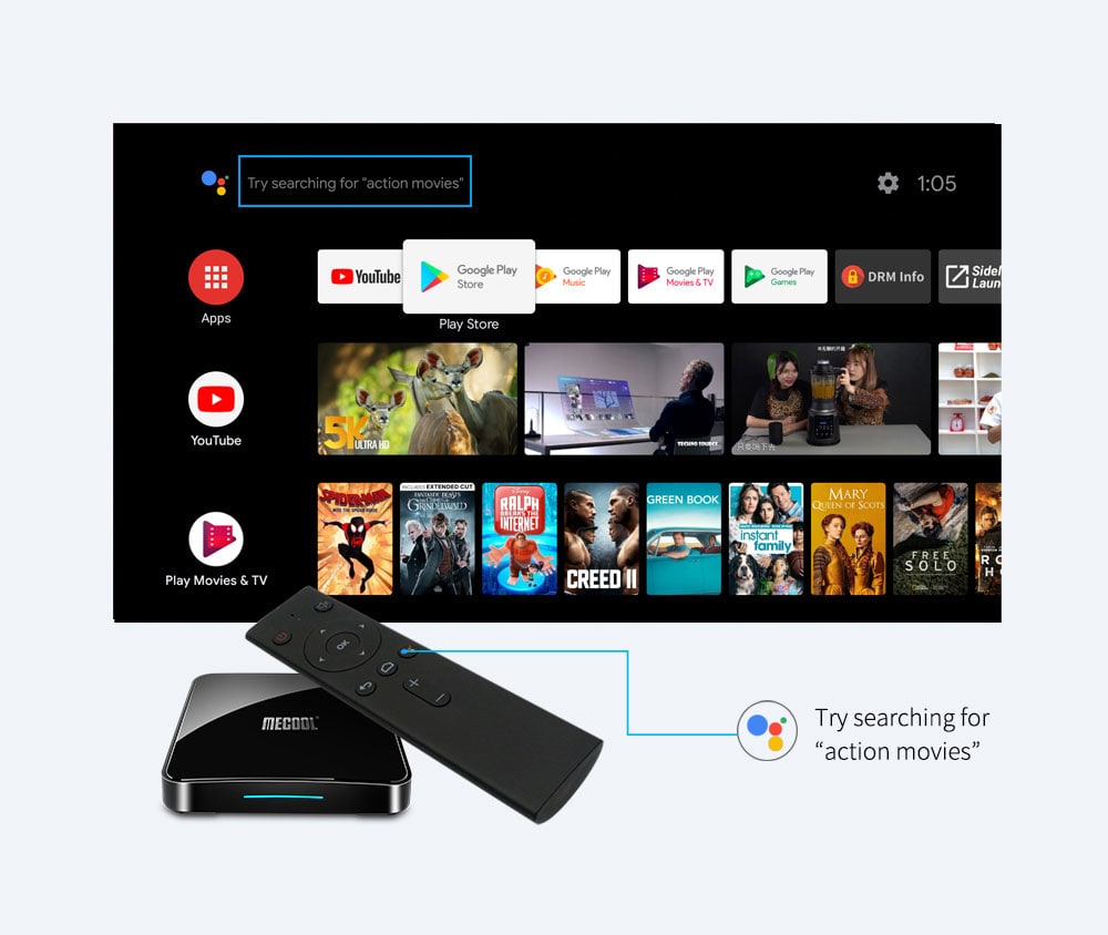 TANIX TX3 MINI Android 7.1 KODI 17.3 Amlogic S905W 4K TV Box 2GB/16GB WIFI LAN