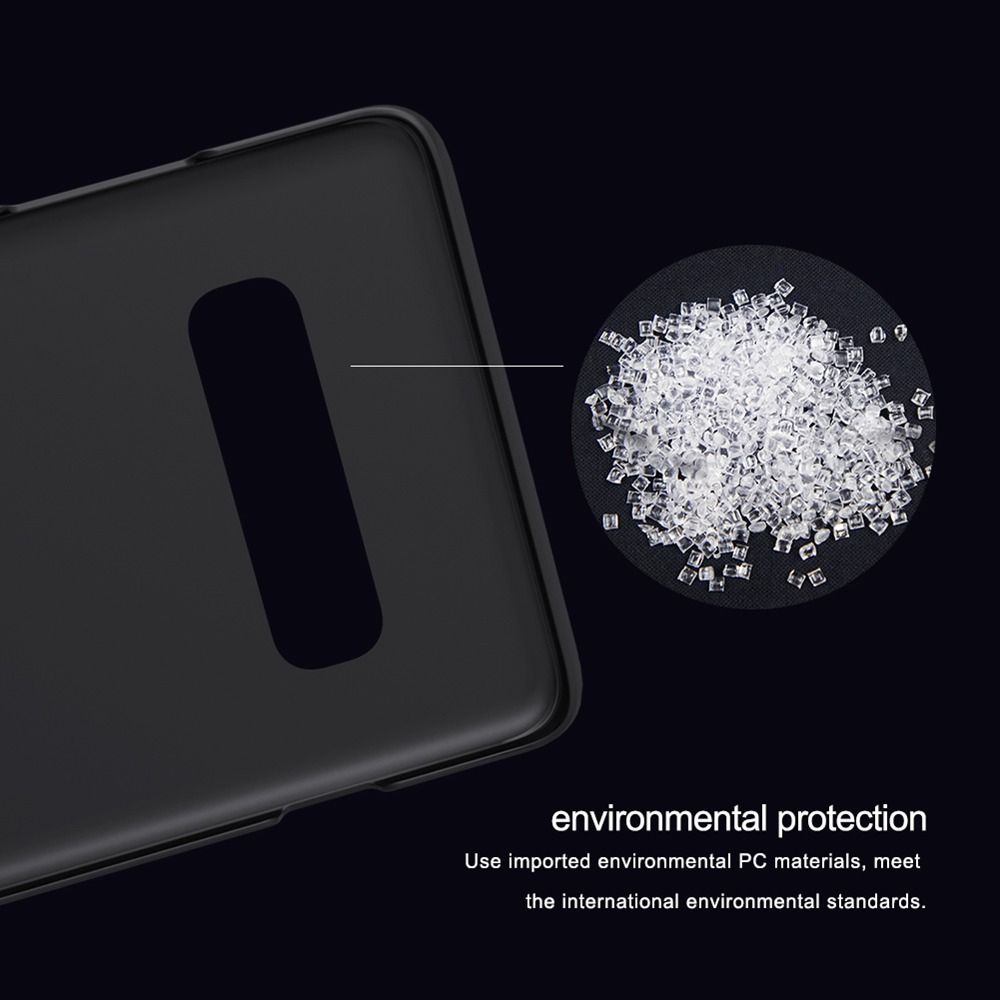 NILLKIN Protective Frosted PC Phone Case For Samsung Galaxy S10 Smartphone - Black