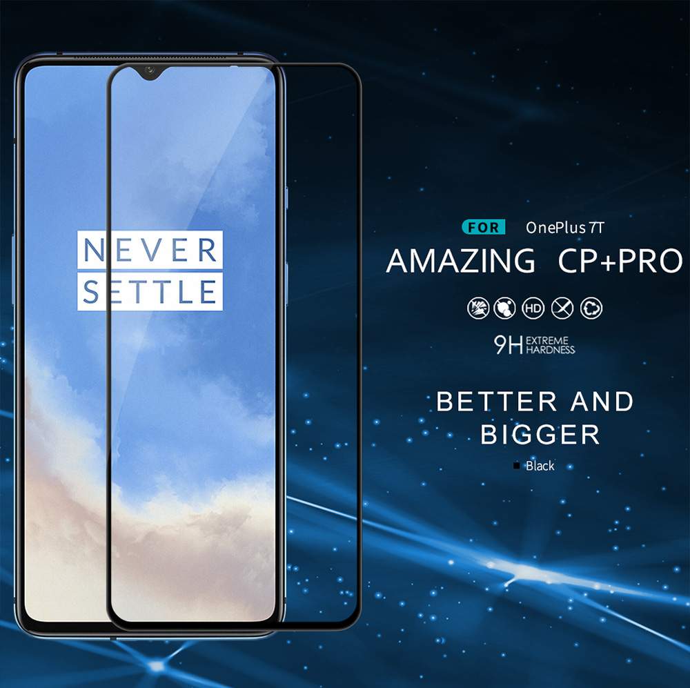 Nillkin CP+PRO Full Screen Anti-explosion Tempered Glass Screen Protector For Oneplus 7T - Transparent