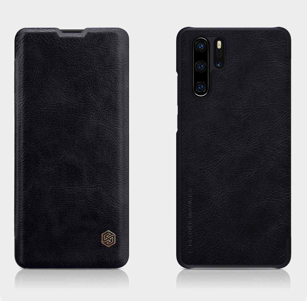 NILLKIN Protective Leather Phone Case For HUAWEI P30 Pro Smartphone - Black