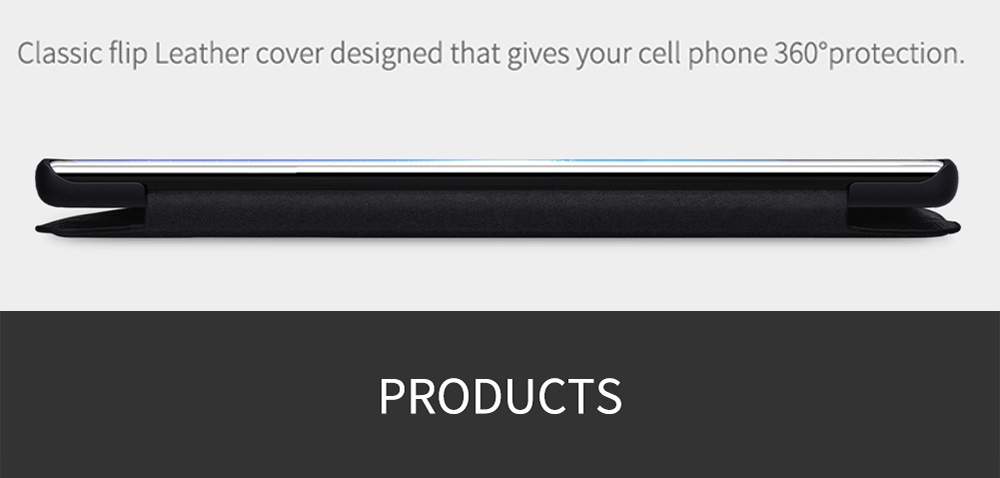 NILLKIN Protective Leather Phone Case For HUAWEI Mate 30 Pro Smartphone - Black