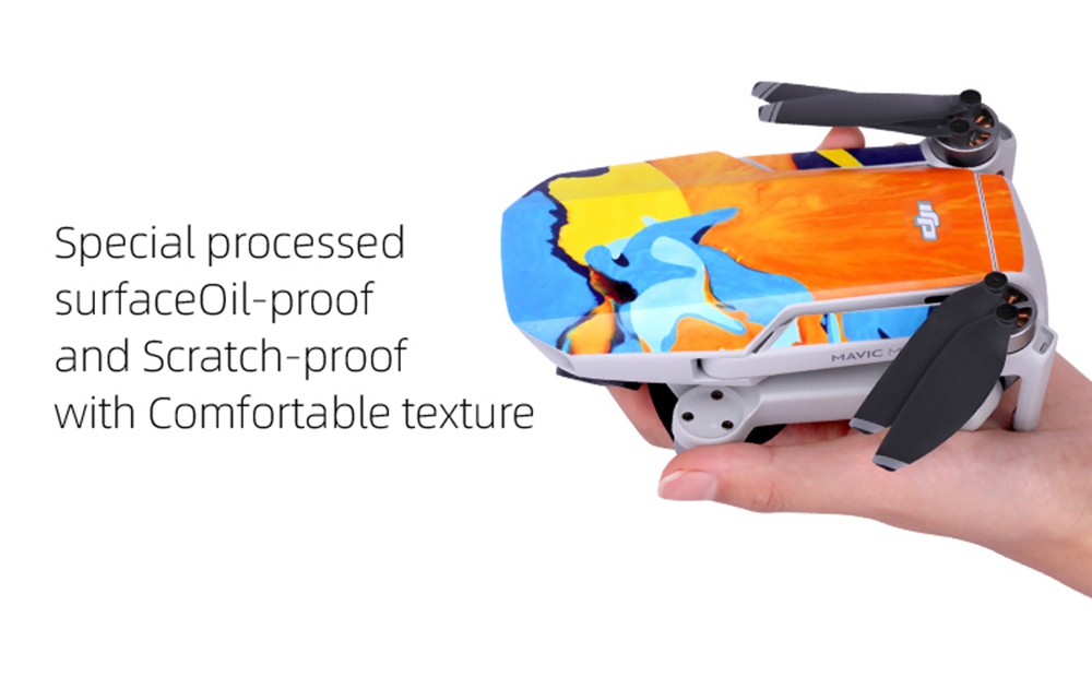 Sunnylife Expansion Accessories Aircraft Transmitter Sticker Set For DJI Mavic MINI RC Aircraft - Blue Shark