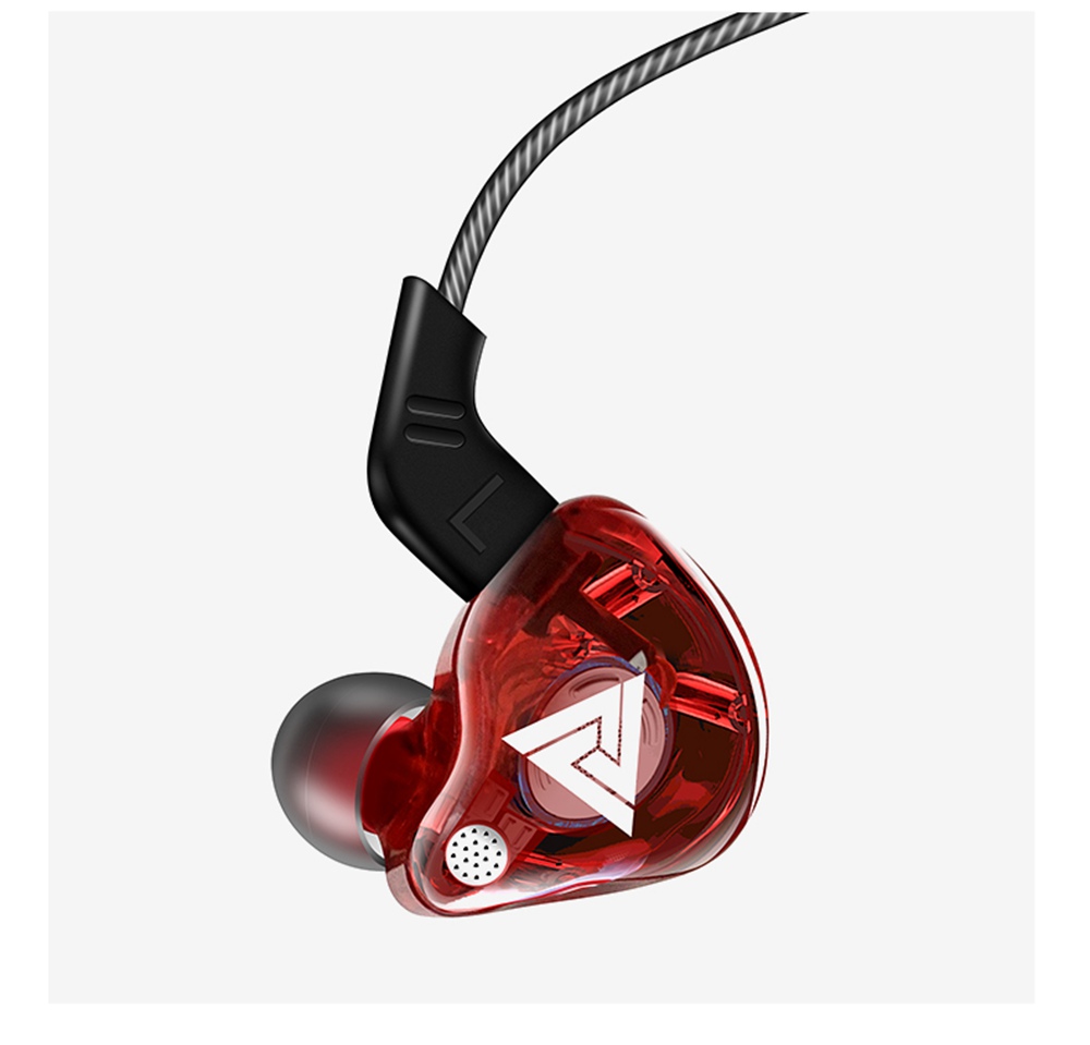QKZ AK6 In-Ear 3.5mm HiFi Headphone Super Bass with Mic - Red