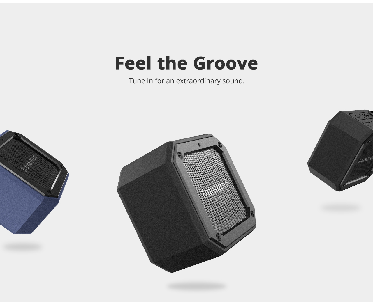 Tronsmart Element Groove(Force Mini) Portable Bluetooth 5.0 Speaker Voice Assistant IPX7 Water-resistant 24 Hours Playtime Superior Bass - Black