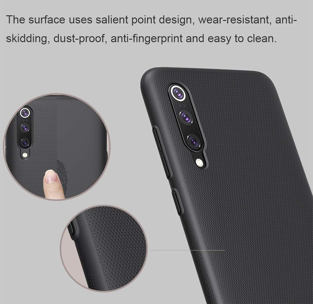 NILLKIN Protective Frosted PC Phone Case For Xiaomi Mi 9 Pro Smartphone - Black