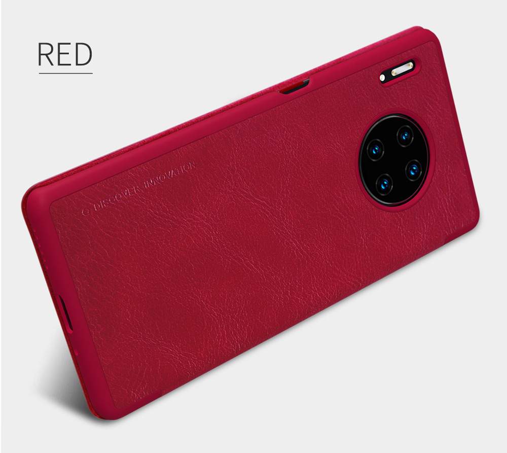 NILLKIN Protective Leather Phone Case For HUAWEI Mate 30 Pro Smartphone - Red