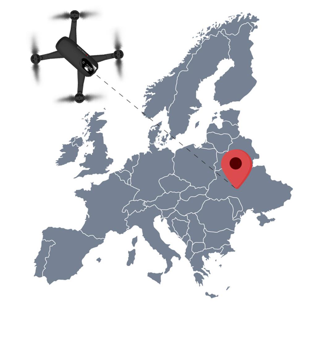 SHRC H1G 1080P 2.4G WiFi GPS FPV RC Drone Follow Me Mode RTF - White