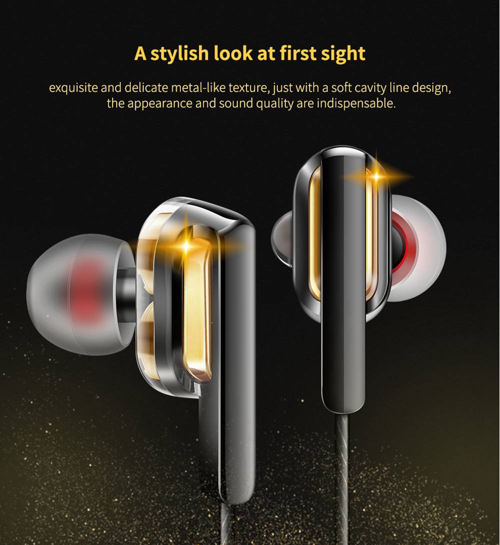 QKZ CK3 Wired Earphones 4 Dynamic Unit In-Ear Bass Stereo With Microphone - White