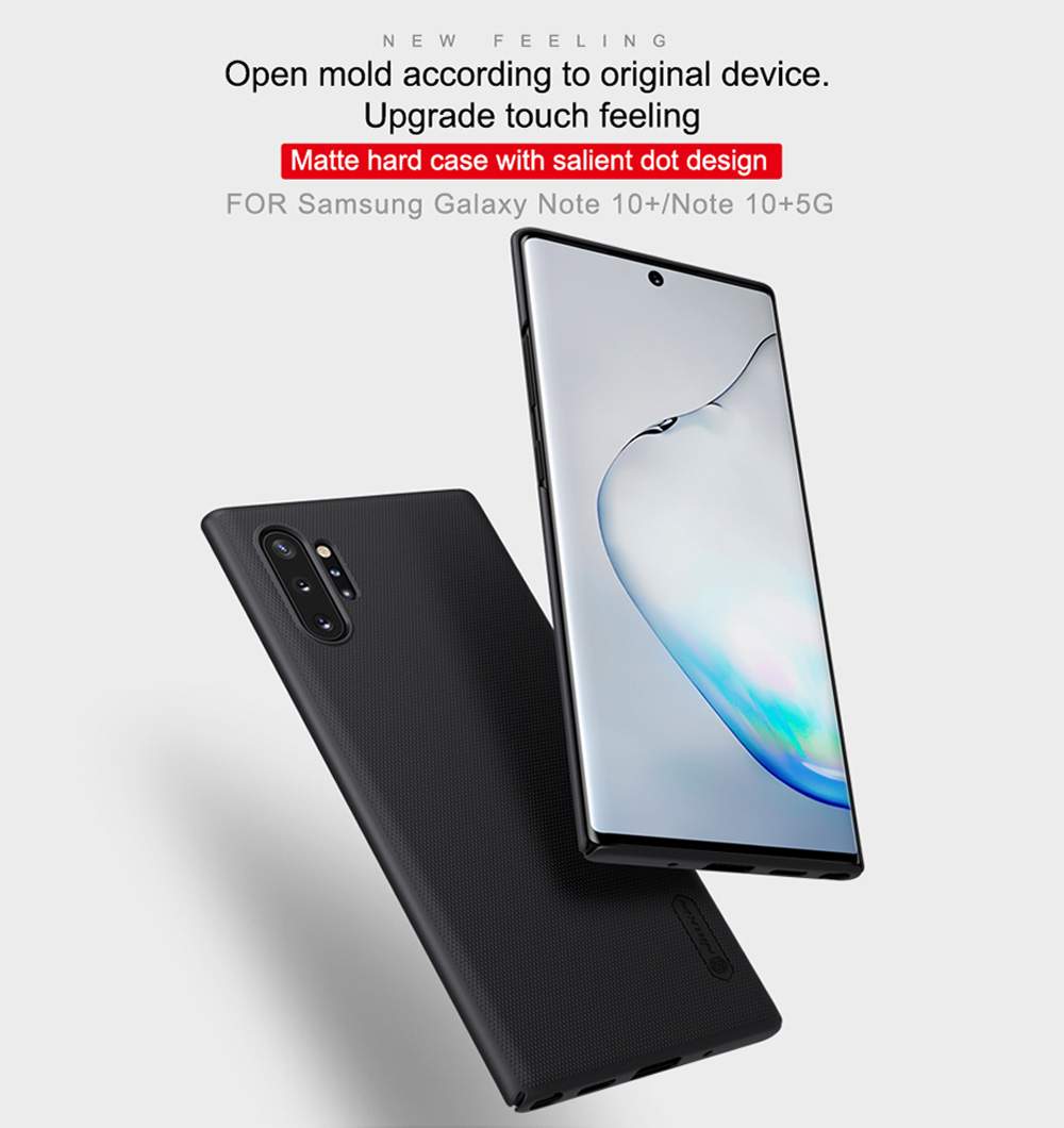 NILLKIN Protective Frosted PC Phone Case For Samsung Galaxy Note 10+ / Note 10+ 5G Smartphone - Black