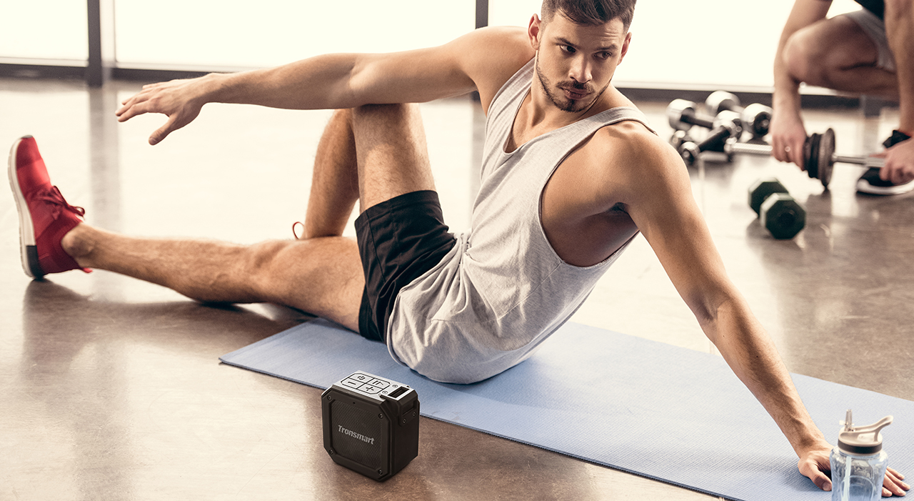 Tronsmart Element Groove(Force Mini) Portable Bluetooth 5.0 Speaker Voice Assistant IPX7 Water-resistant 24 Hours Playtime Superior Bass - Black
