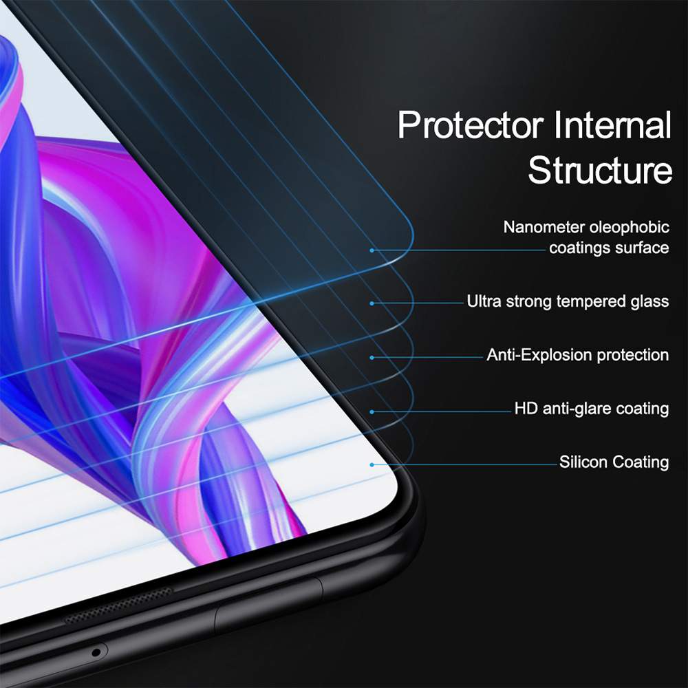 Nillkin Anti-explosion Tempered Glass 0.2mm HD Screen Protector For Huawei Honor 9X / Honor 9X Pro - Transparent