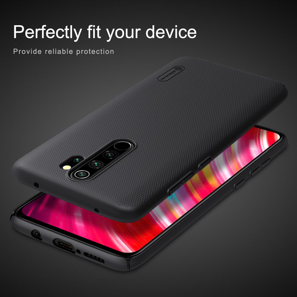 NILLKIN Protective Frosted PC Phone Case For Xiaomi Redmi Note 8 Pro Smartphone - Black
