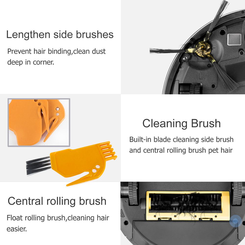 IMASS A3 Robot Vacuum Cleaner Powerful Suction For Various Cleaning Modes With APP Control Auto Charge - Black