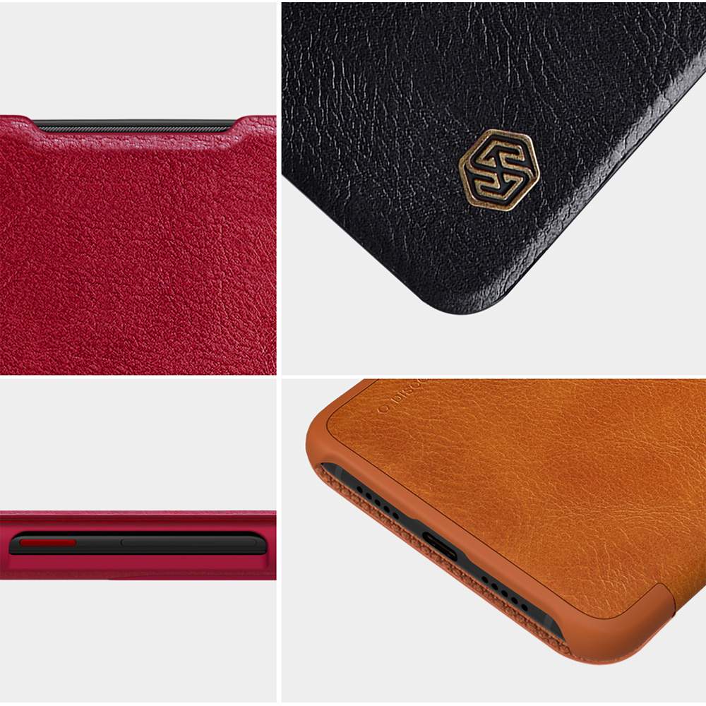NILLKIN Protective Leather Phone Case For Xiaomi Mi 9 Pro Smartphone - Black