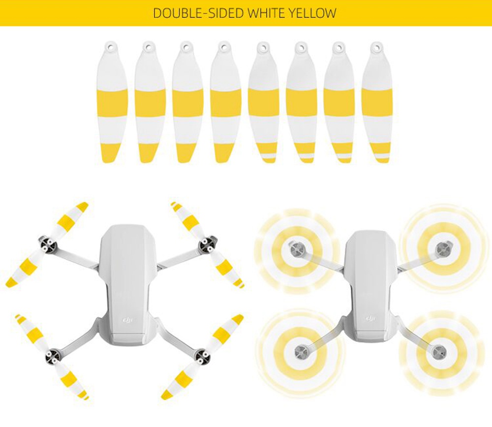 8pcs Sunnylife 4726F CW CCW Split Propeller For DJI Mavic MINI RC Aircraft - Gold