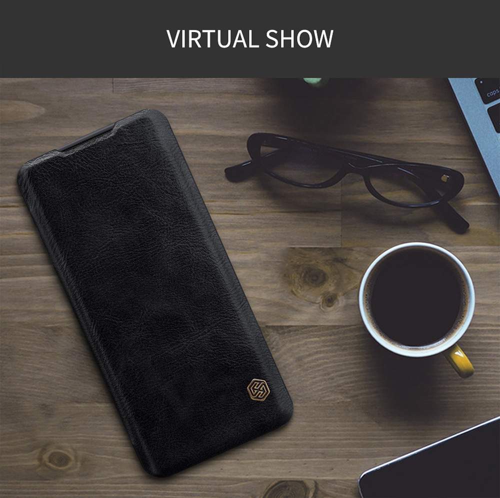 NILLKIN Protective Leather Phone Case For Oneplus 7T Pro Smartphone - Brown