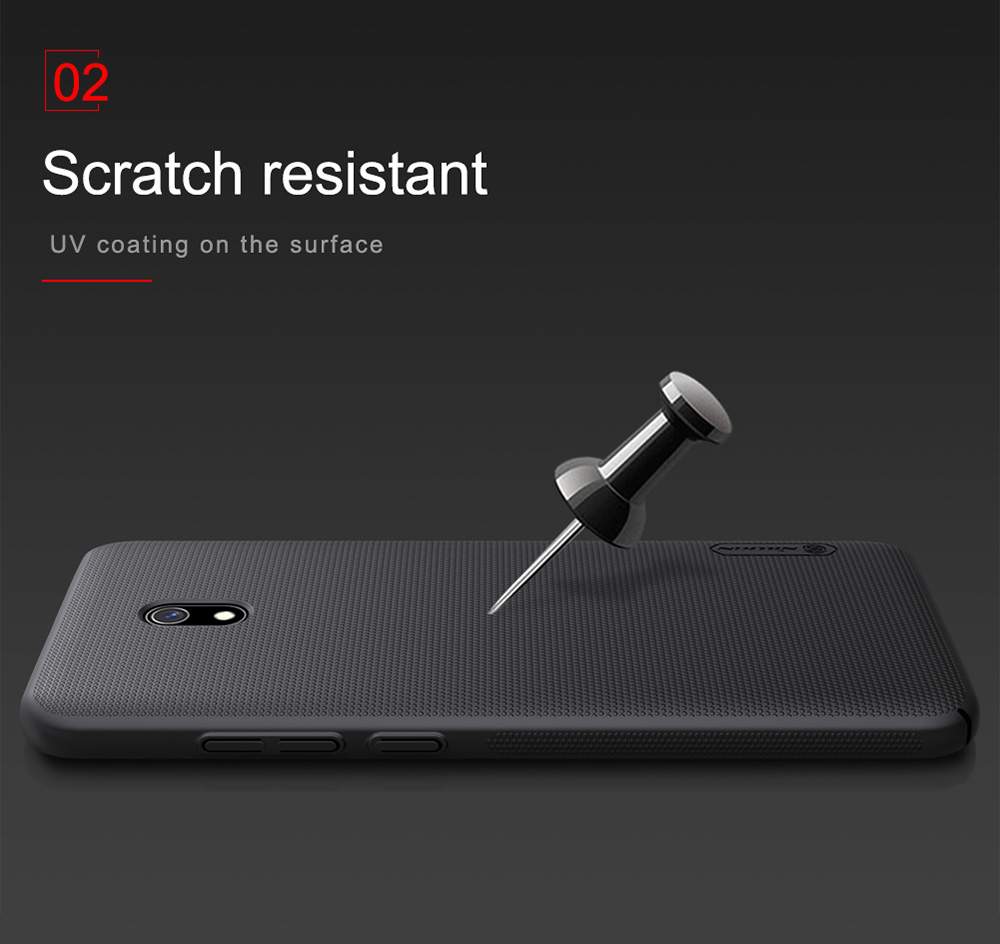 NILLKIN Protective Frosted PC Phone Case For Xiaomi Redmi 8A Smartphone - Black