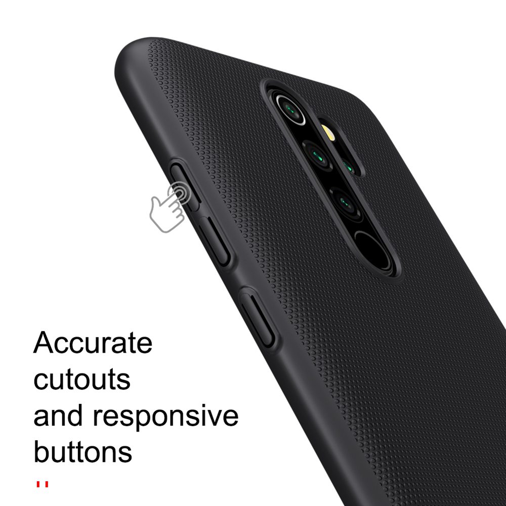 NILLKIN Protective Frosted PC Phone Case For Xiaomi Redmi Note 8 Pro Smartphone - Black