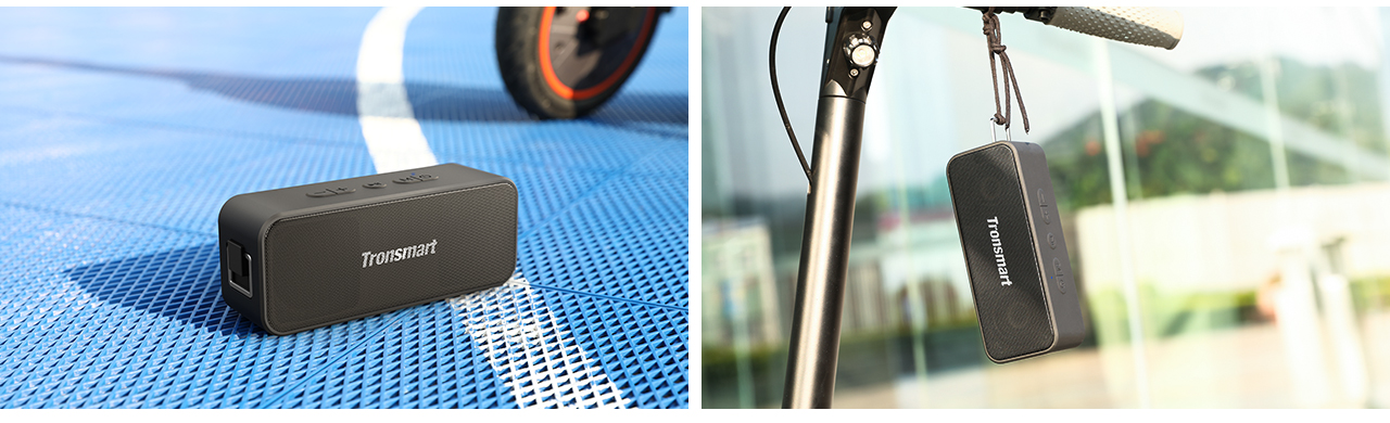 Tronsmart T2 Plus 20W Bluetooth 5.0 Speaker 24H Playtime IPX7 Waterproof Soundbar with TWS,Siri,Micro SD