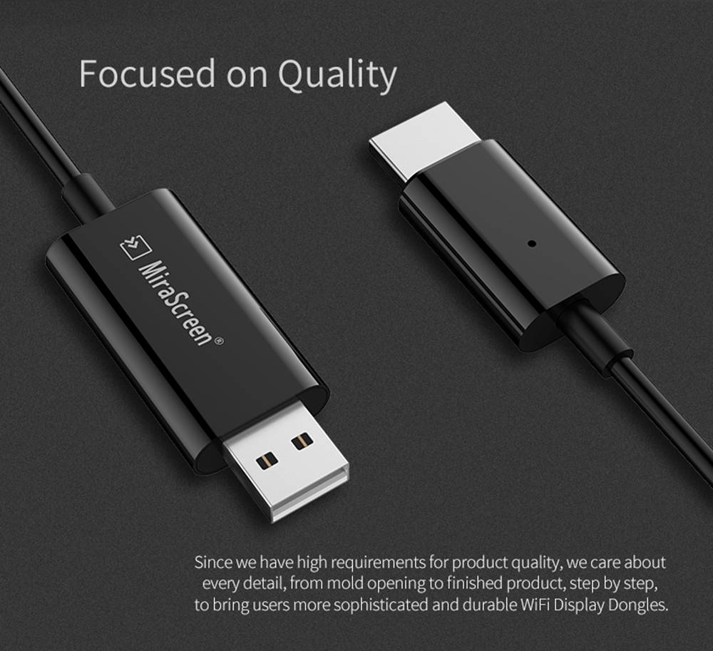 EZCast EZC-CS2 Wireless Plug&Play Display Receiver HDMI 2.4G/5G WIFI 1080P support Google Home/Chrome