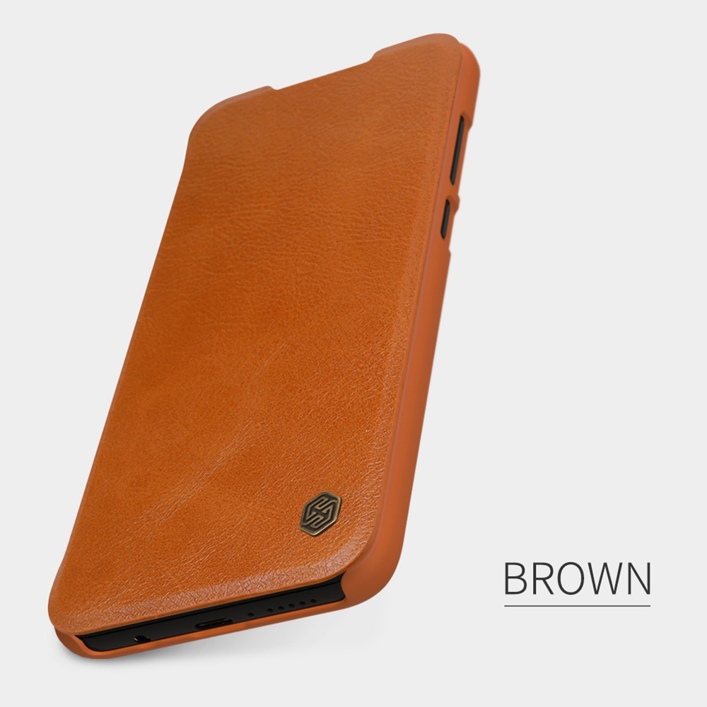 NILLKIN Protective Leather Phone Case For Xiaomi Redmi Note 8 Pro Smartphone - Red
