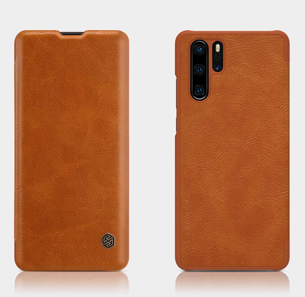 NILLKIN Protective Leather Phone Case For HUAWEI P30 Pro Smartphone - Black