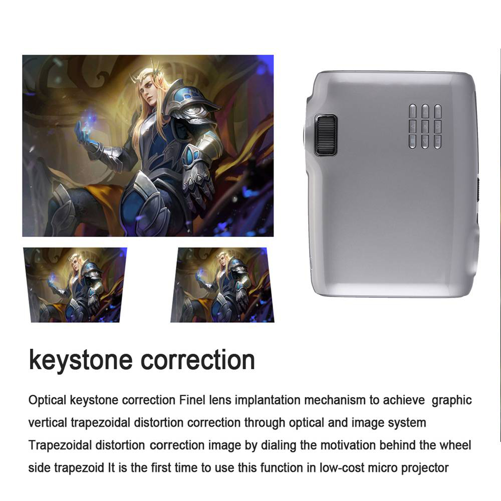 Uhappy U43 Pro S905X Android Projector 2600 Lumen 1G/8G Bluetooth 1080P support WIFI AV\VGA\USB\SD\HDMI*2