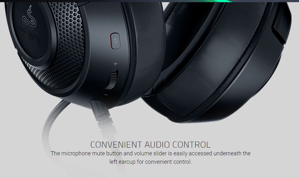 Razer Kraken X 7.1 Surround Sound Gaming Headset Audio Control Bendable Cardioid Mic for Xbox One*/PS4/Switch