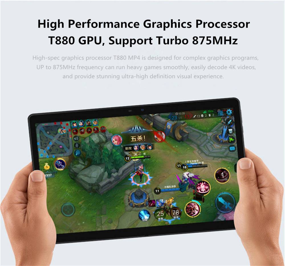 Binai T10FHD 4G Phablet MT6797X Helio X27 Deca Core 11.6" 1920*1080 Android 8.0 4GB RAM 128GB ROM - Black