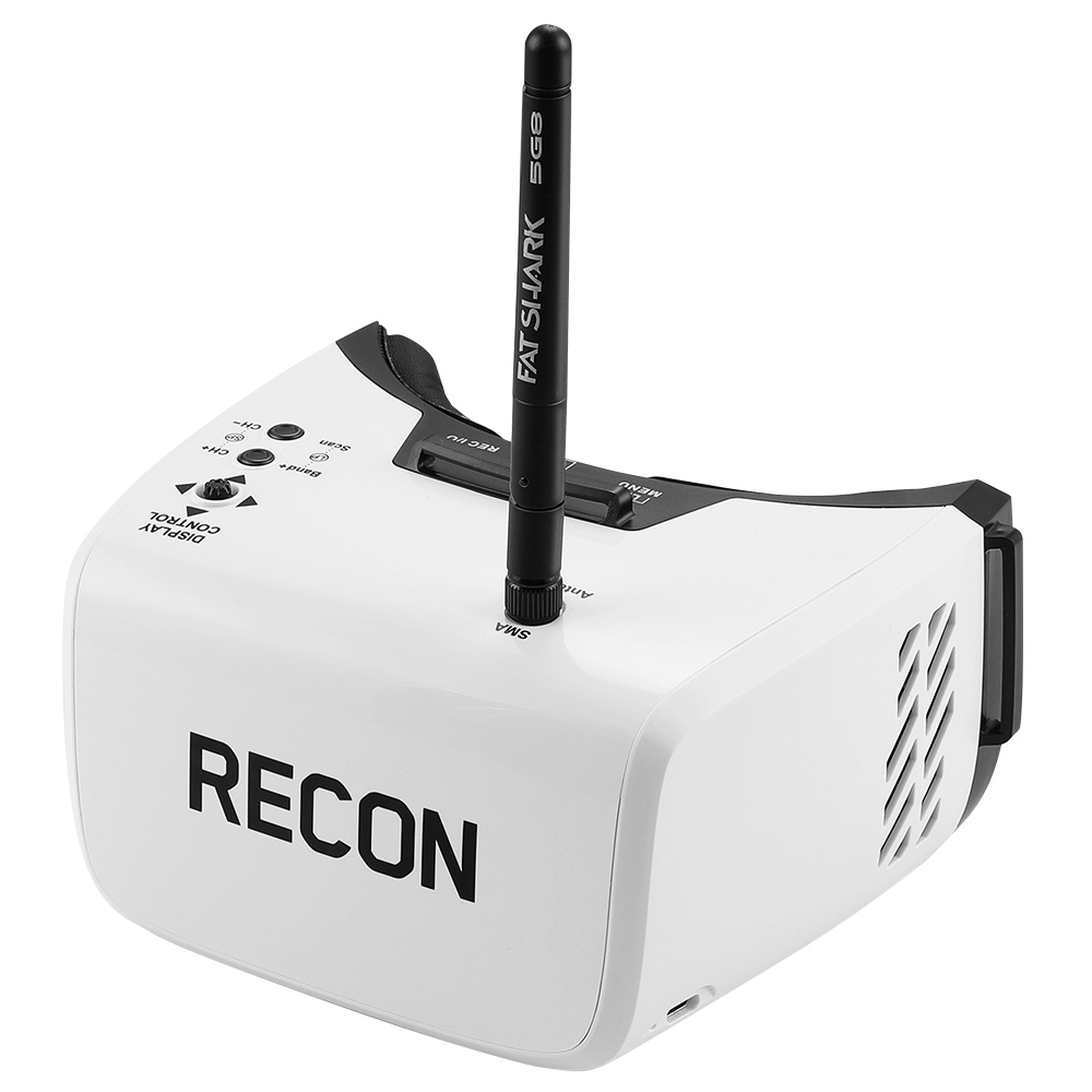 Fat Shark Recon V2 5.8G 40CH FPV Goggles with 4.3" LCD Panel Support DVR