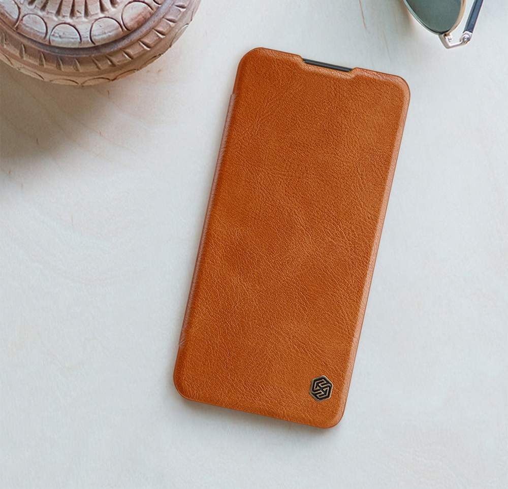 NILLKIN Protective Leather Phone Case For HUAWEI Nova 5 / Nova 5 Pro Smartphone - Black