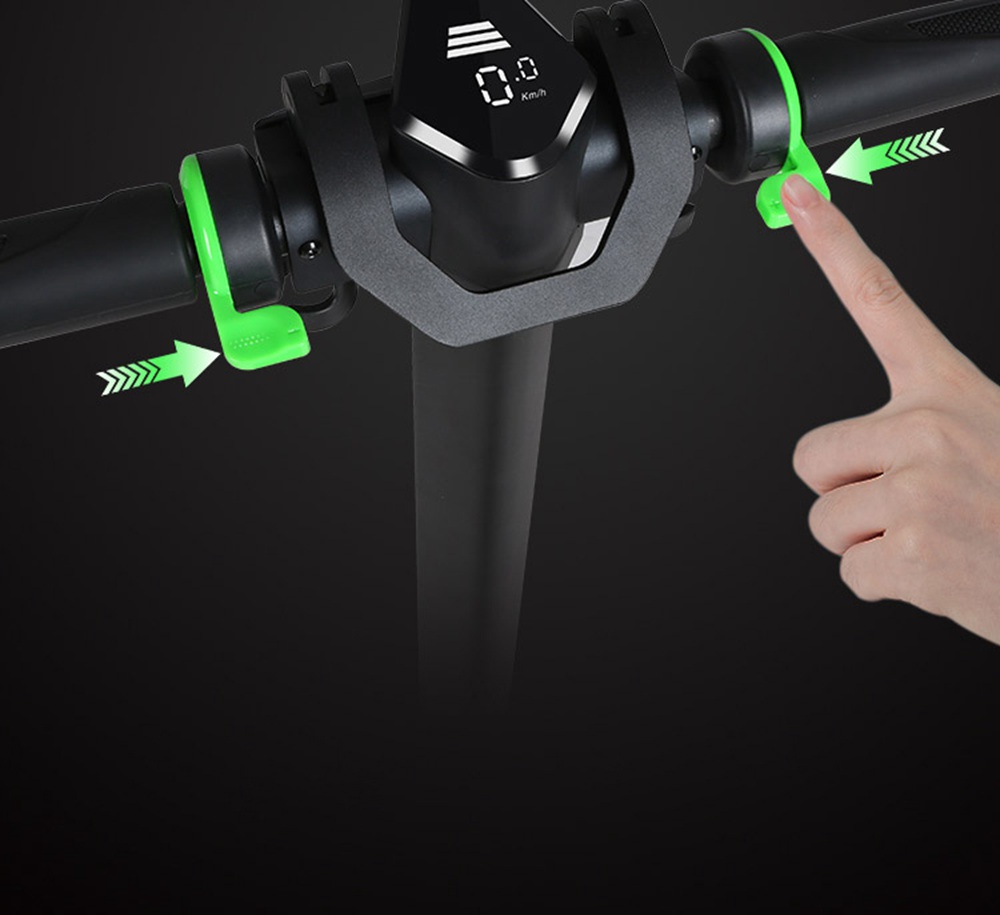 E1 Portable Folding Electric Scooter 8.5-inch Tires 300W Motor Max 25km/h 7.5Ah Battery - Green