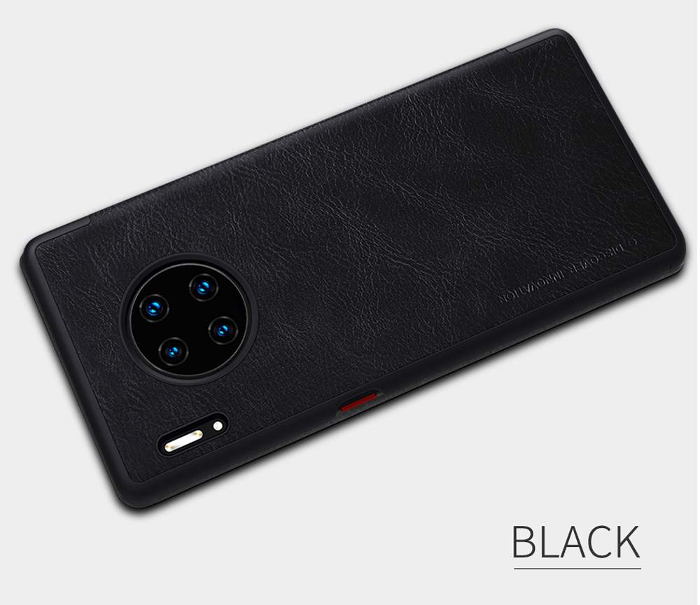 NILLKIN Protective Leather Phone Case For HUAWEI Mate 30 Pro Smartphone - Black