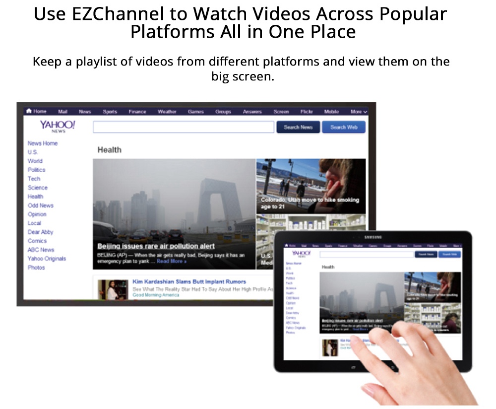 Ezcast2 wifi display 4K/30P Miracast(Android,Windows)DLNA and Airplay(IOS) 2.4G+5G WIFI