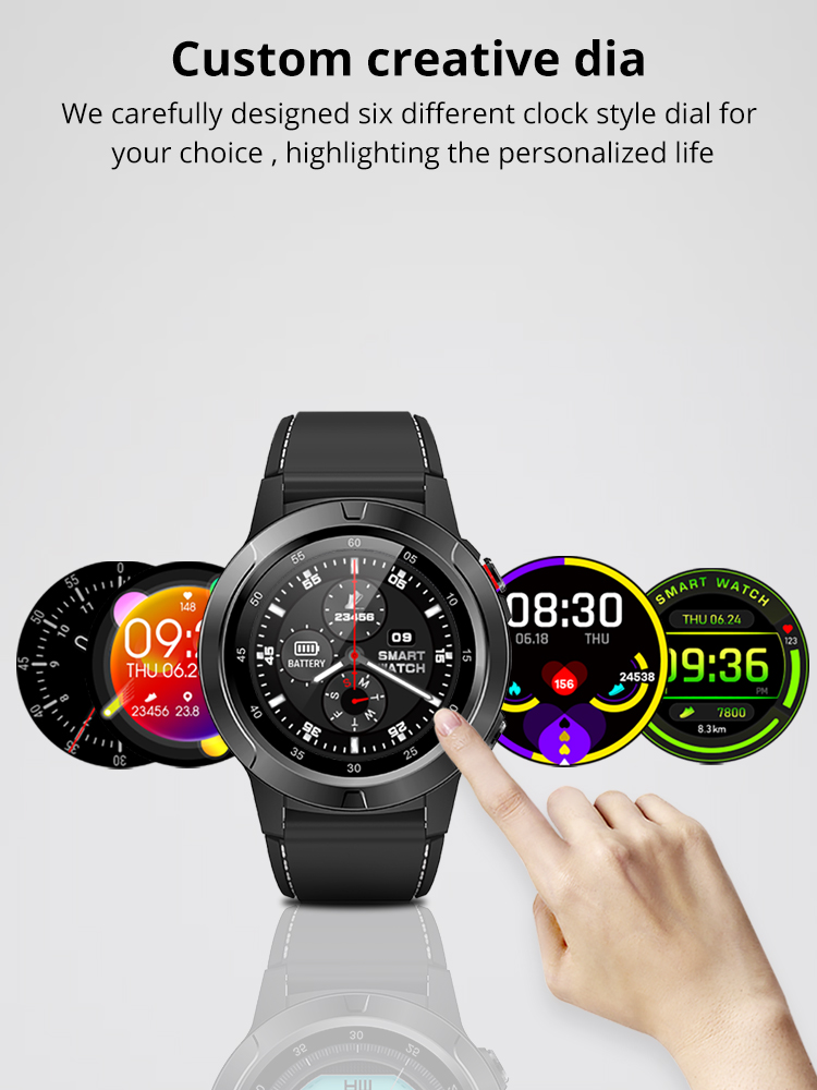 MAKIBES M4C Smart Watch GPS Bluetooth Heart Rate Monitor Call Message Reminder Music Player - Silver