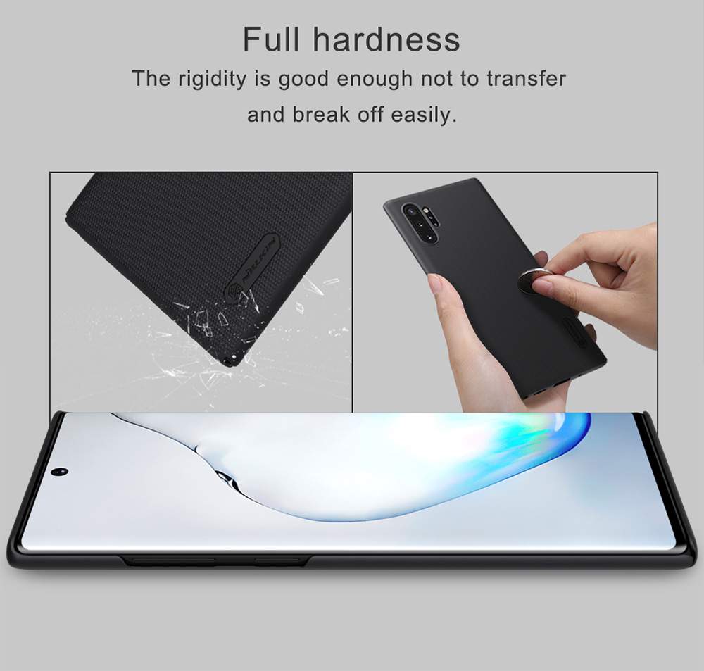 NILLKIN Protective Frosted PC Phone Case For Samsung Galaxy Note 10+ / Note 10+ 5G Smartphone - Black