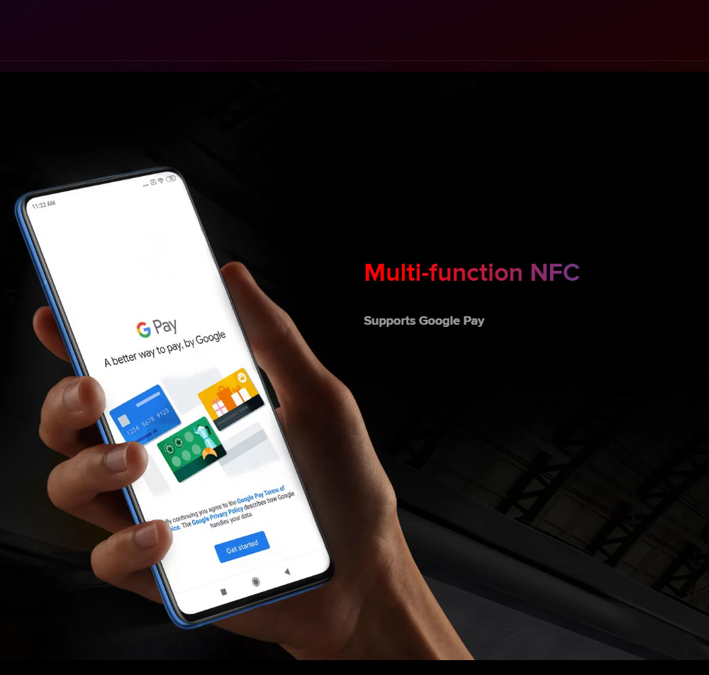 Xiaomi Mi 9T 6.39 Inch 4G LTE Smartphone Snapdragon 730 6GB 128GB 48.0MP+8.0MP+13.0MP Triple Rear Cameras MIUI 10 In-display Fingerprint Fast Charge Global Version - Black