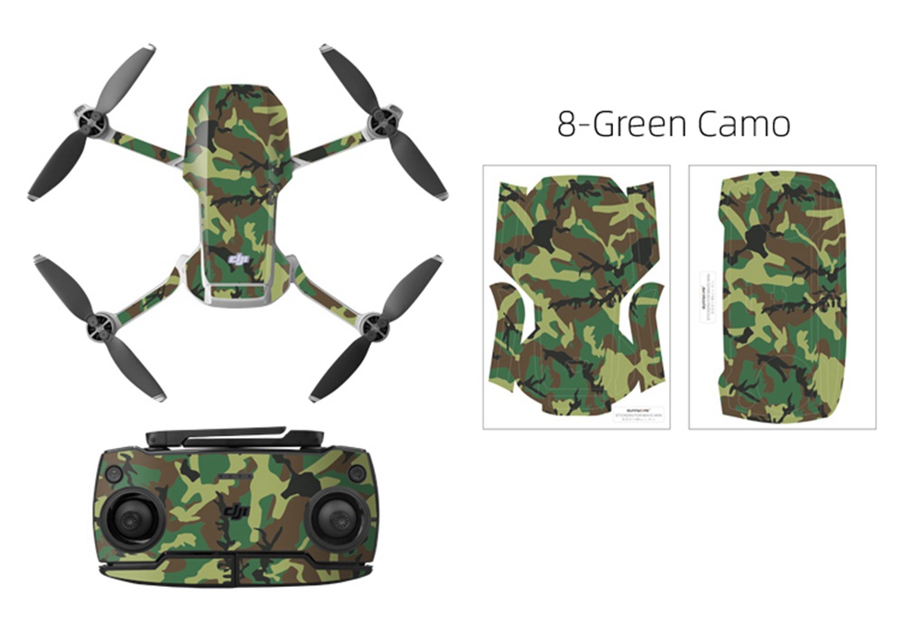 Sunnylife Expansion Accessories Aircraft Transmitter Sticker Set For DJI Mavic MINI RC Aircraft - Blue Shark