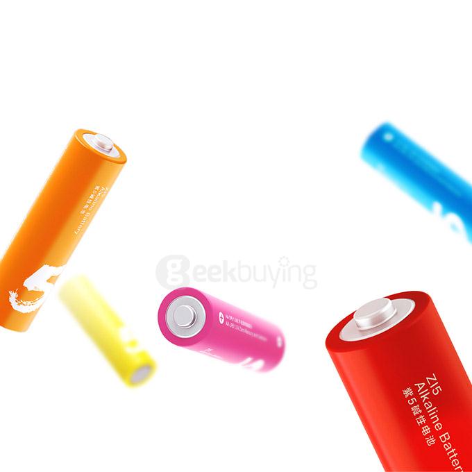 Original Xiaomi Rainbow Zi5 1.5V AA Alkaline Battery Set 10Pcs