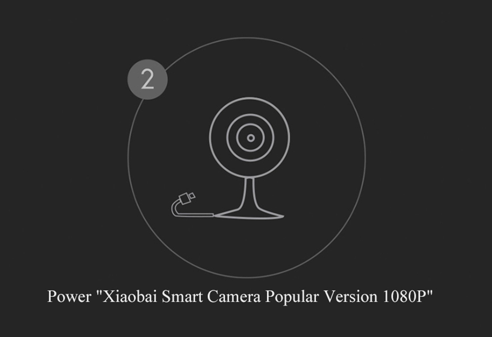 Xiaobai 1080P Smart Home IP Camera WIFI Security Monitor Public Version From Xiaomi Youpin - White