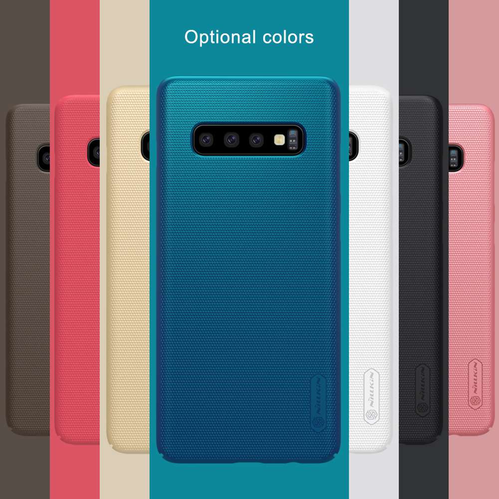 NILLKIN Protective Frosted PC Phone Case For Samsung Galaxy S10 Smartphone - Black