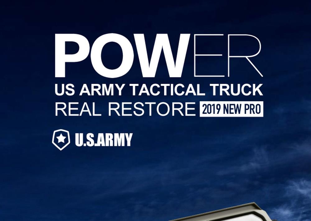 Fayee FY004A 2.4G 1/16 6WD Proportional Control US Army Military Truck RC Car For Kid Gift RTR - Army Green