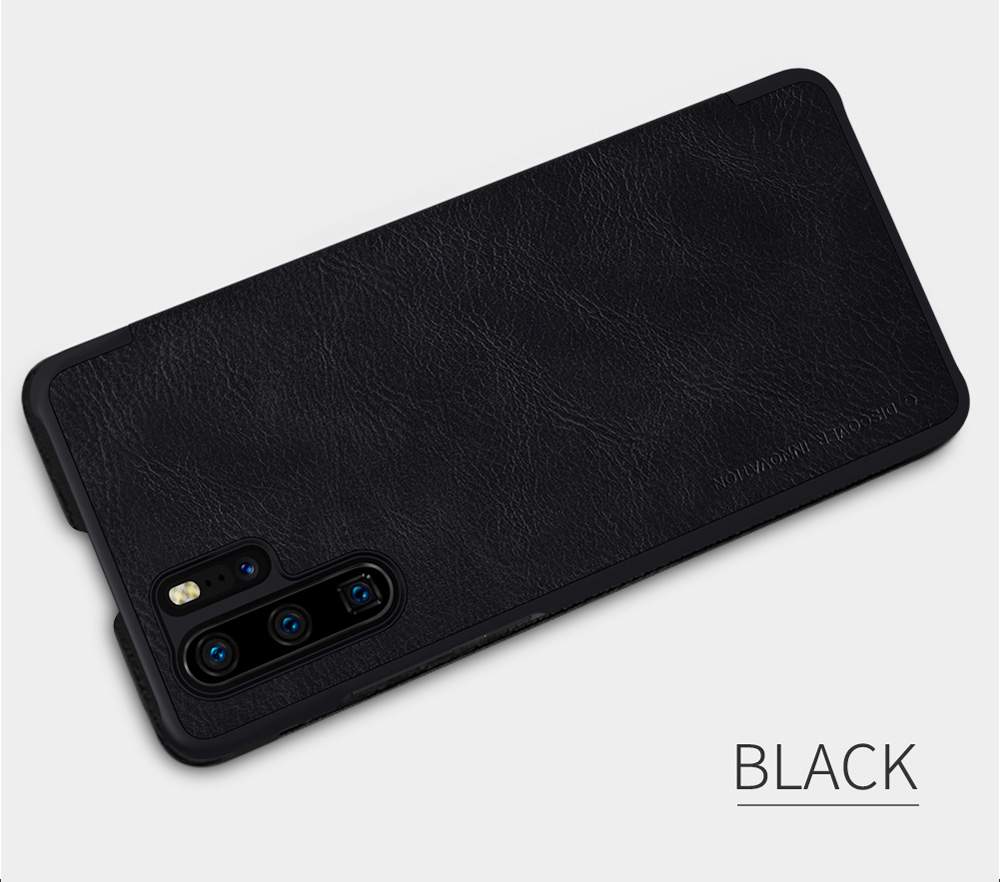 NILLKIN Protective Leather Phone Case For HUAWEI P30 Pro Smartphone - Black