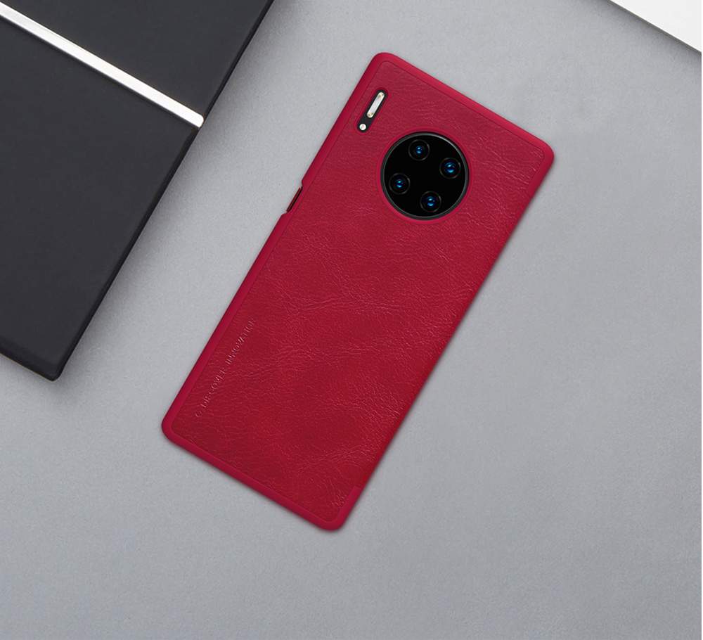 NILLKIN Protective Leather Phone Case For HUAWEI Mate 30 Pro Smartphone - Red