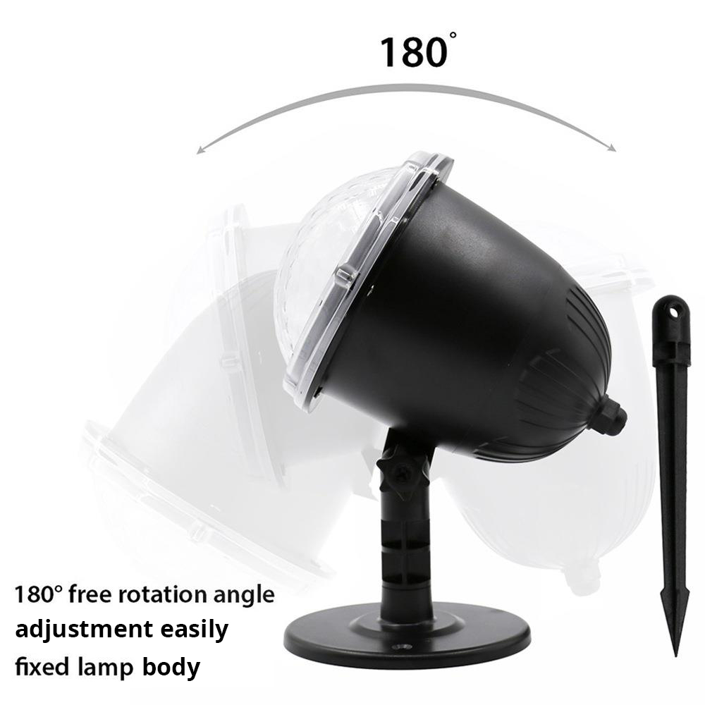 LED Remote Control Projection Lamp Various Halloween Themed Pattern Lights Ghost Lights For Bar Family Gatherings - US Plug