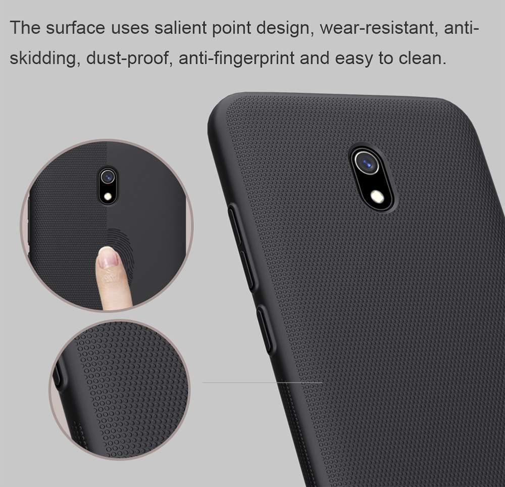 NILLKIN Protective Frosted PC Phone Case For Xiaomi Redmi 8A Smartphone - Black